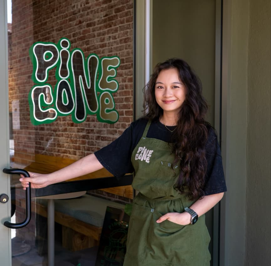 Portrait of Joyce Hsieh, founder of Pinecone Bakeshop